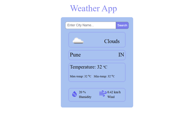 Weather forecast
